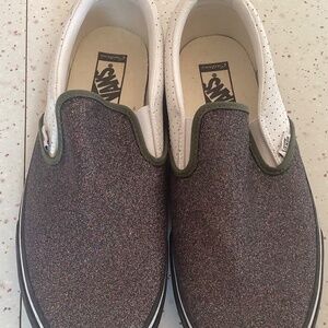 Vans Size 10 Men’s Glitter Shoes Sneaker Skater Pride Love Sparkle Purple Shiny!